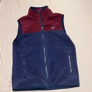 Boys size 7 vineyard vines fleece vest